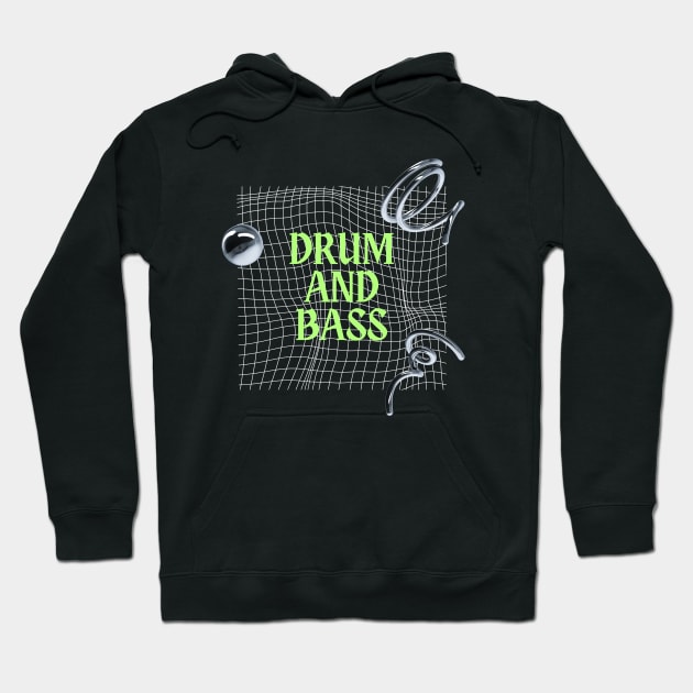 Drum And Bass DNB y2k Hoodie by Drum And Bass Merch